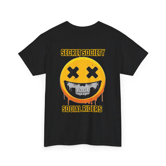 “Secret Society Social Riders” Yellow Face Tee